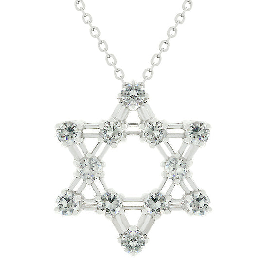 Silver Six-Point Star Pendant