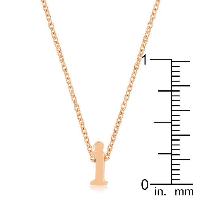 Bubble Initial Pendant Necklace