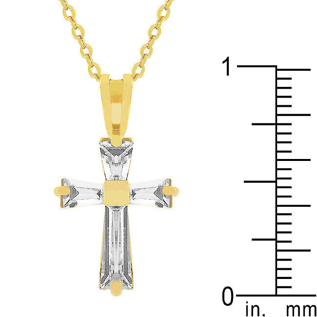 Tapered Cross Pendant