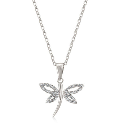 Silver Flutter Fly Pendant