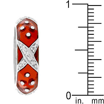 Noughts and Crosses Enamel Ring