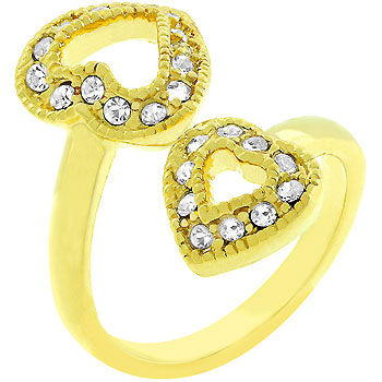 Heart of Gold Couple Ring