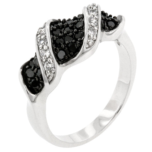 Black and White Texture Ring