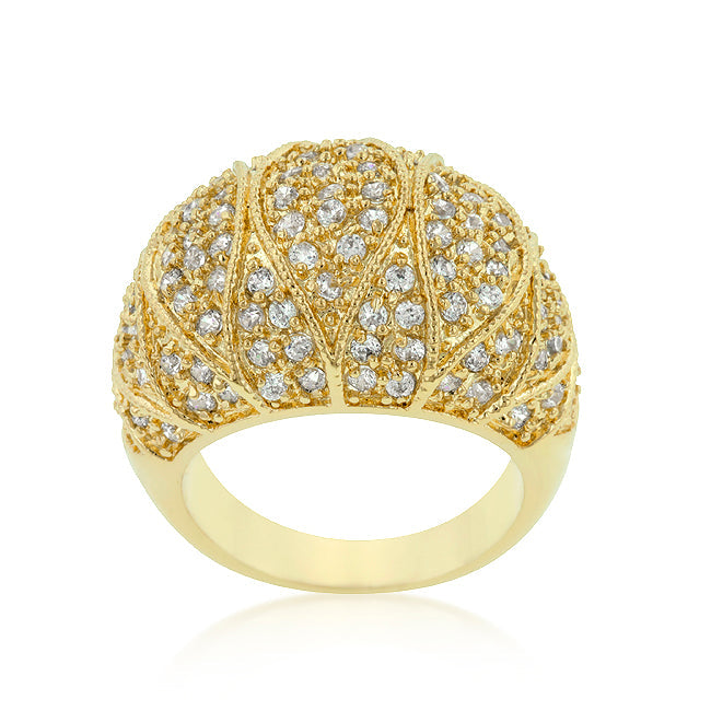 Woven Texture Gold Ring