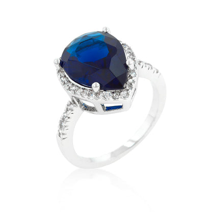 Sapphire Teardrop Ring