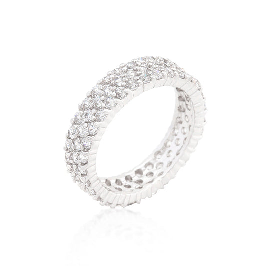 Triple Row Eternity Band