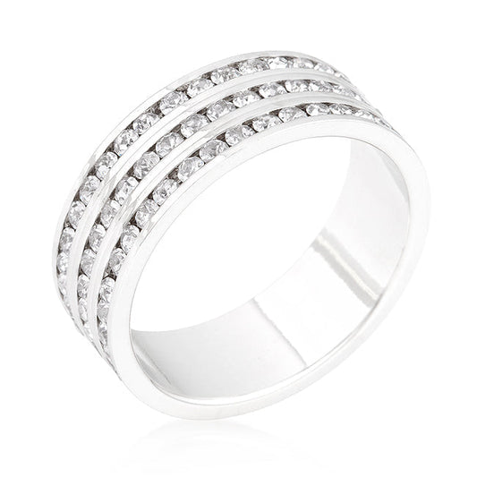 Three-Stripe Eternity Band