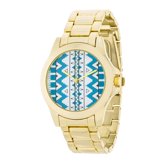 Golden Pattern Watch