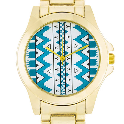 Golden Pattern Watch