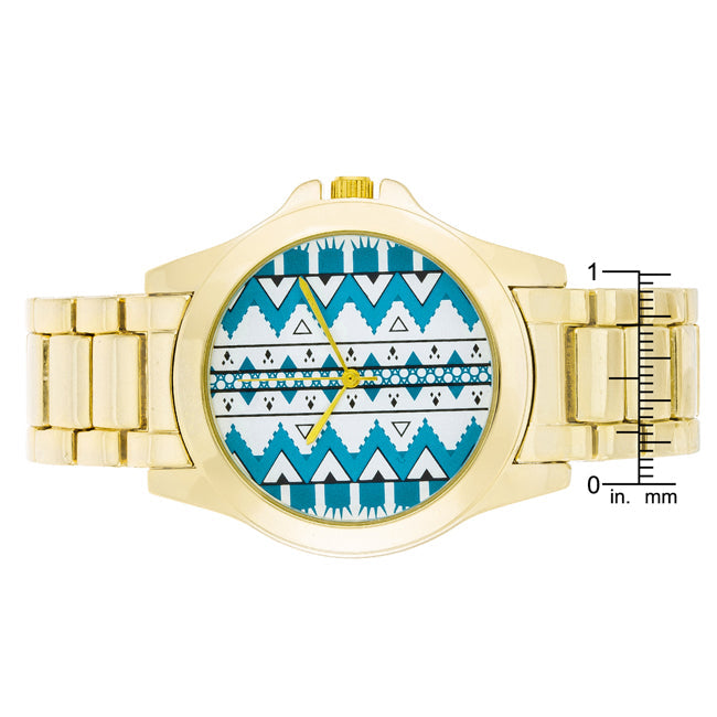 Golden Pattern Watch