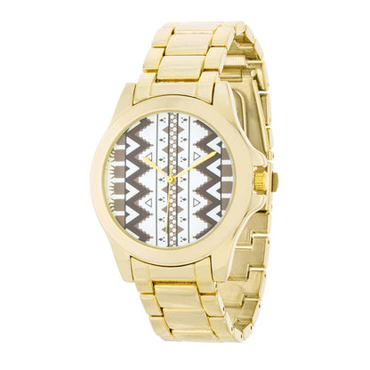 Golden Pattern Watch