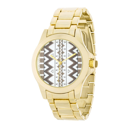 Golden Pattern Watch