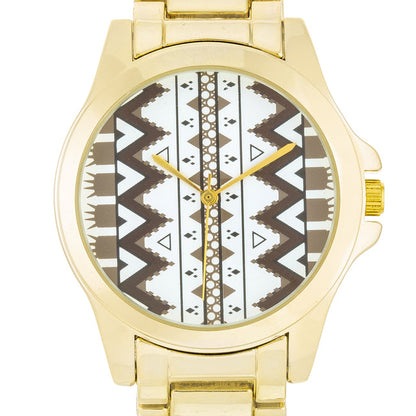 Golden Pattern Watch