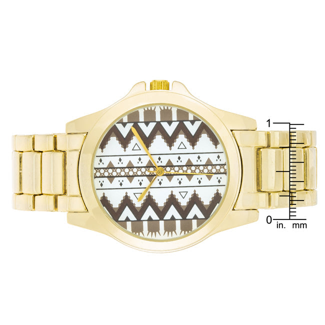 Golden Pattern Watch