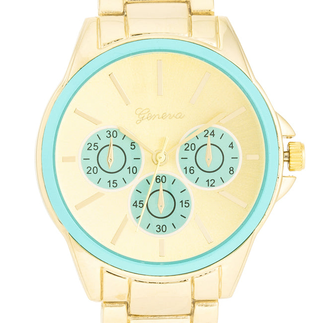 Modern Chromatic Gold Watch