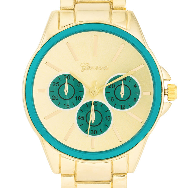 Modern Chromatic Gold Watch