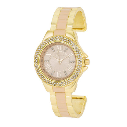 Crystal Cuff Watch