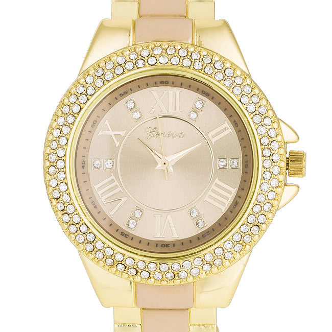 Crystal Cuff Watch