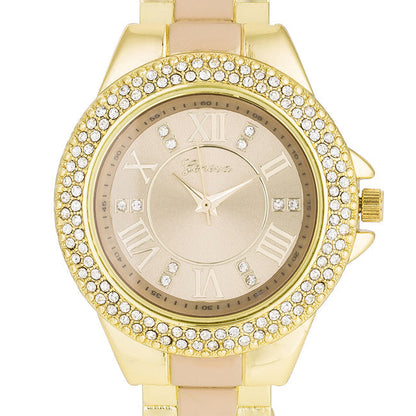 Crystal Cuff Watch