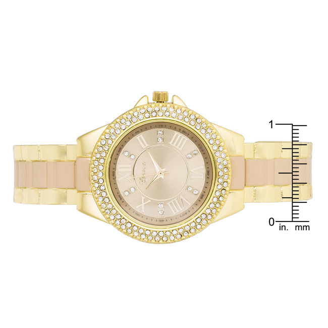 Crystal Cuff Watch