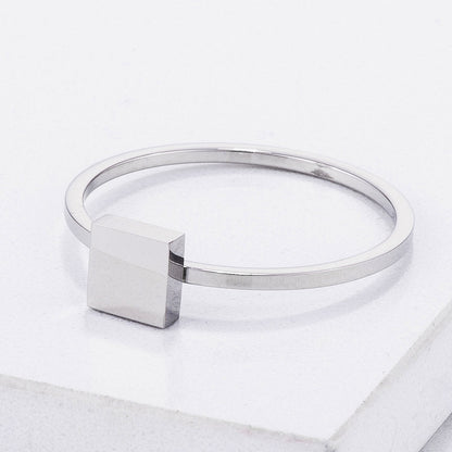 Stainless Geometric Band