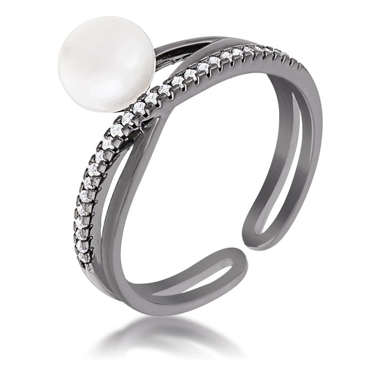 Suave Arch Pearl Ring
